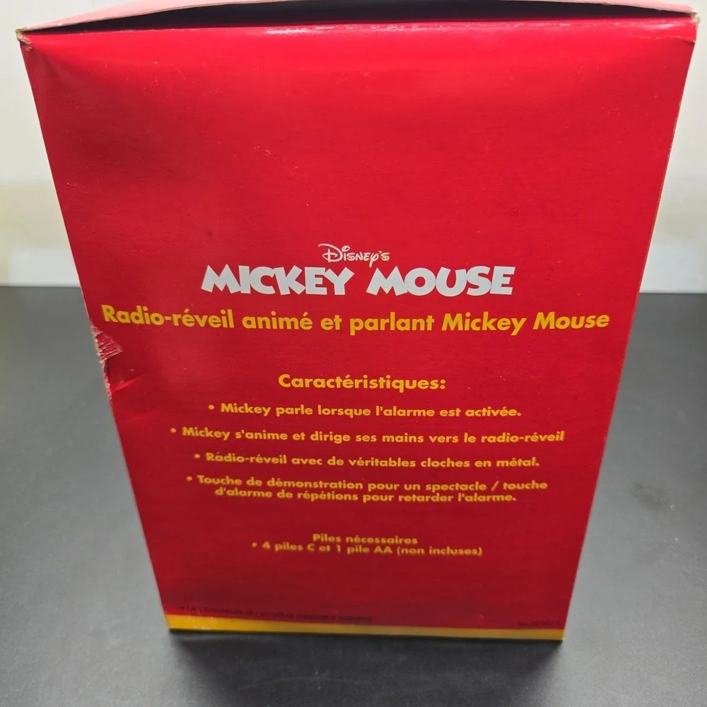 Disney Mickey Mouse Animated Talking Alarm Clock